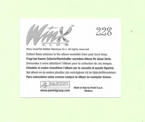 Lot vignettes winx - vignettes, 2004